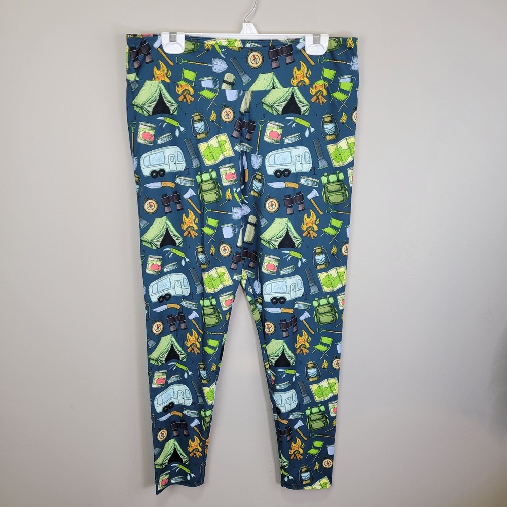 Dren Designs World‎ Traveler Poly Spandex Ankle Leggings Extended Tall And Curvy